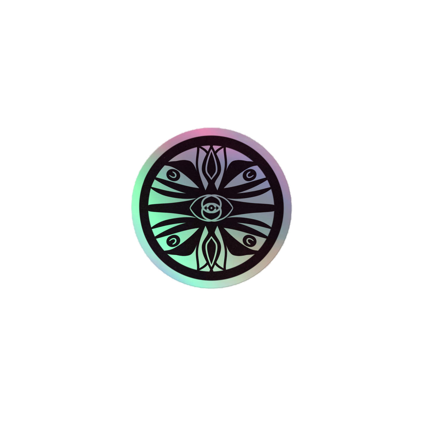 Eye of the Oracle Emblem Holographic Stickers