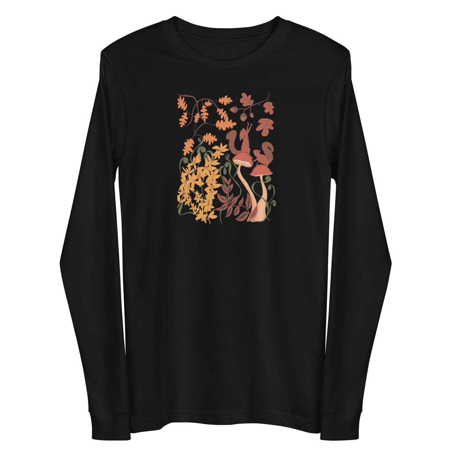 Camiseta de manga larga Harvest Haven de ardilla