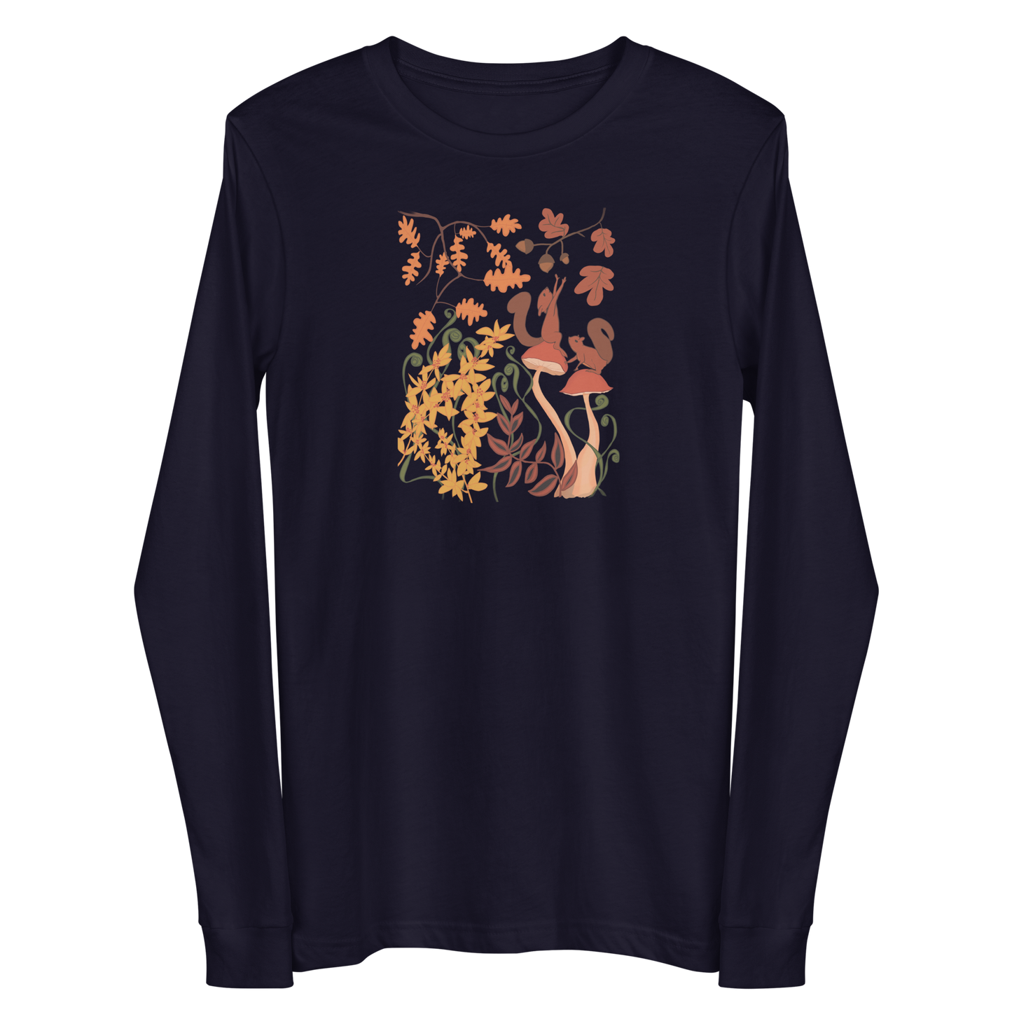 Camiseta de manga larga Harvest Haven de ardilla