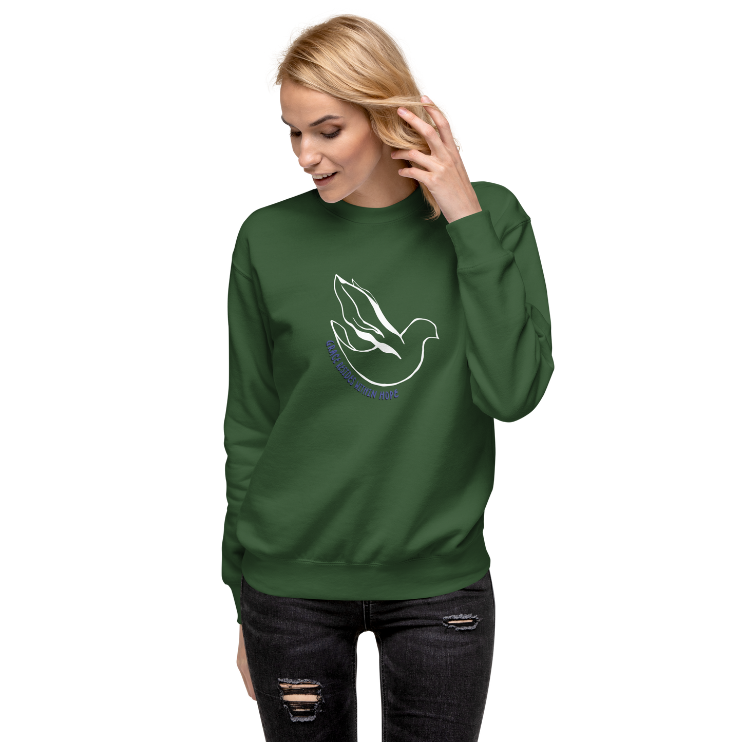 Sudadera premium unisex Grace Dove