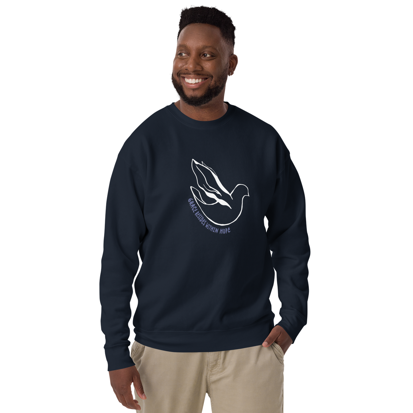 Sudadera premium unisex Grace Dove