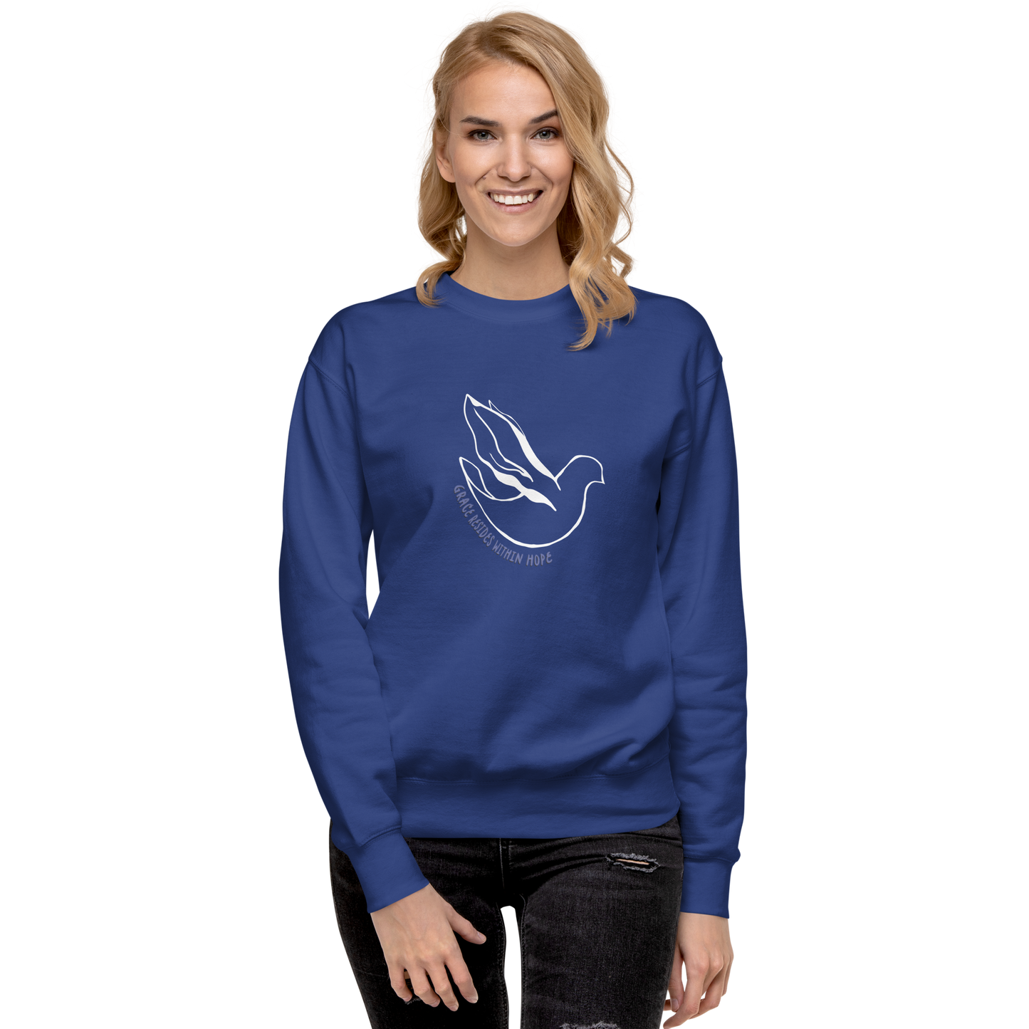 Sudadera premium unisex Grace Dove