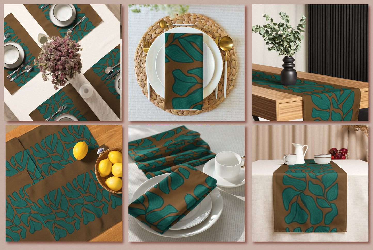 Retro Ivy Dining Linens Bundle