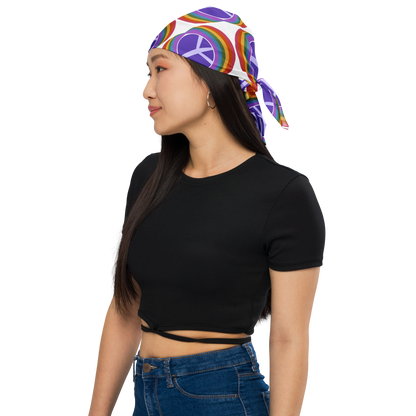 Rainbow Peace (Light) Bandana Scarf