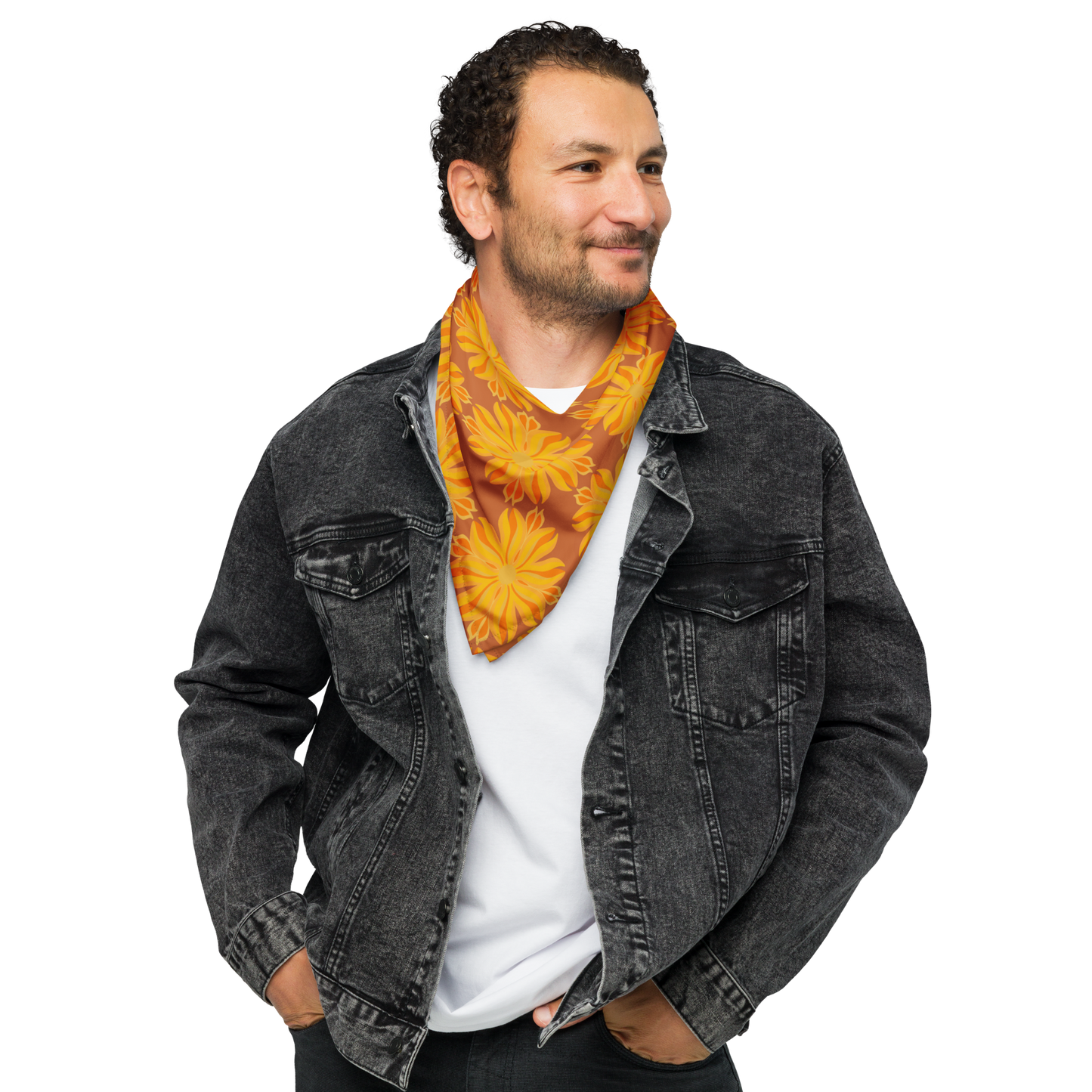 Retro Sunburst Bandana Scarf