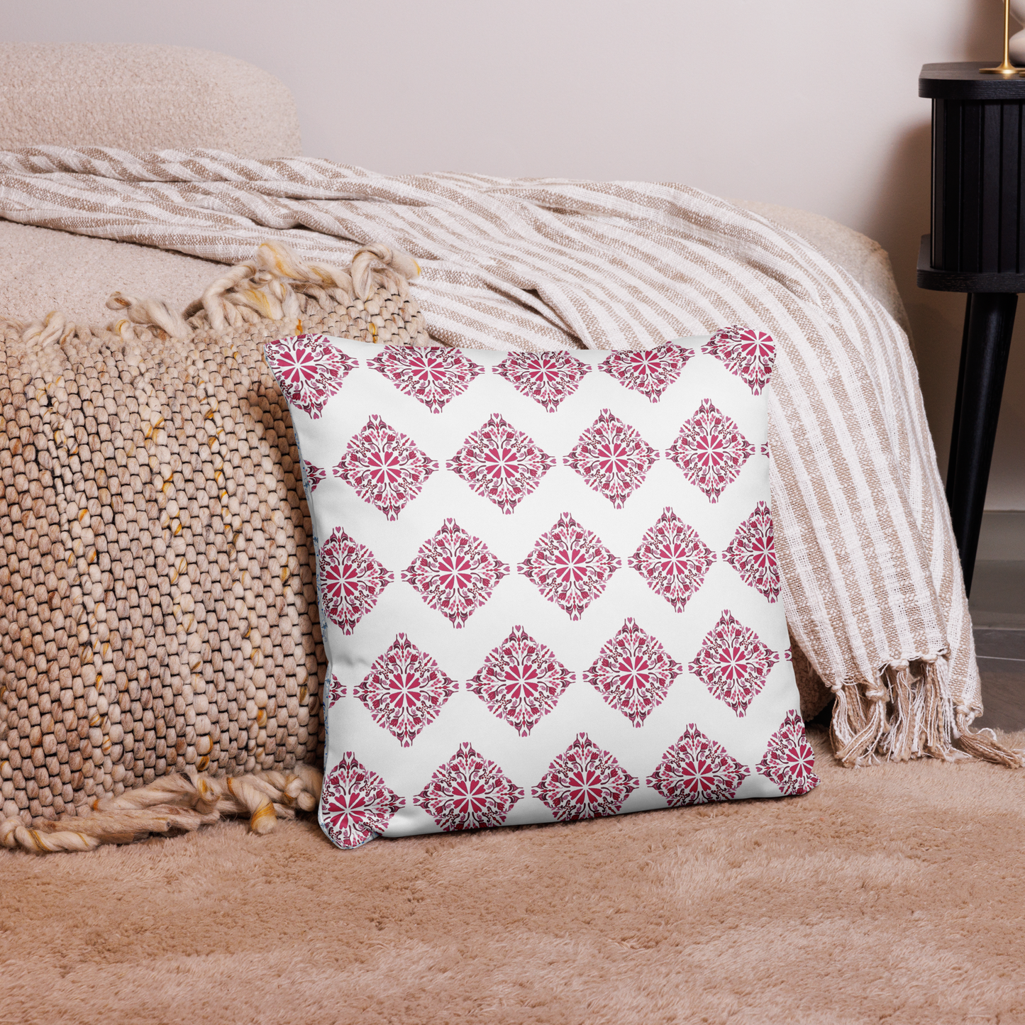 Love Folk Art Pattern Pillow Cases