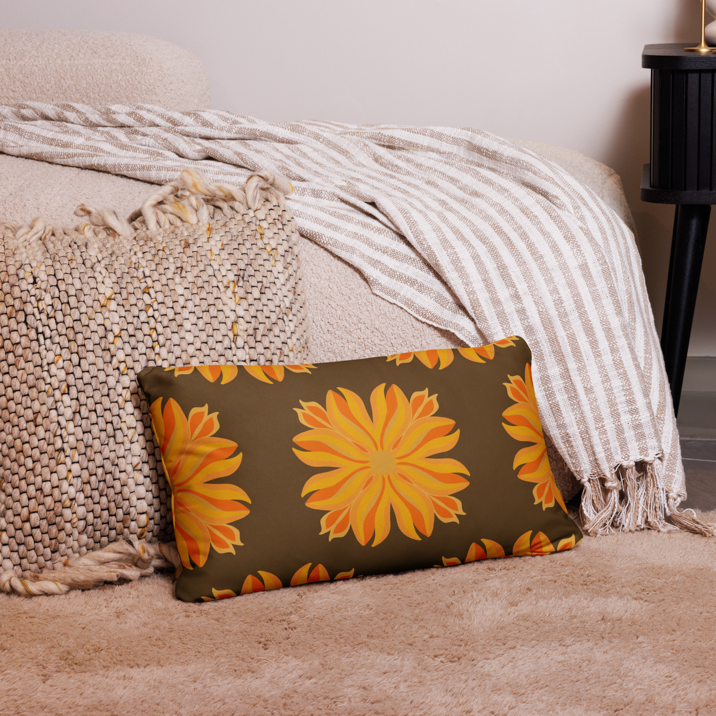 Retro Sunburst Pillow Cases