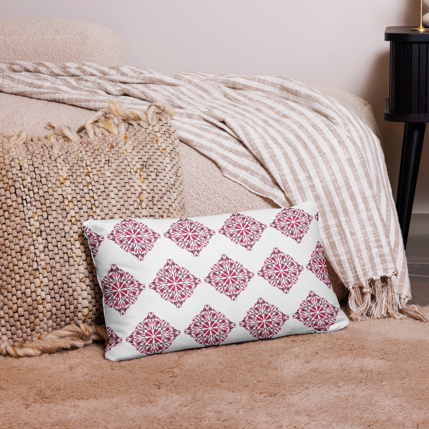 Love Folk Art Pattern Pillow Cases