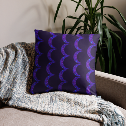 Serpent Moon Folk Art Pillow Case