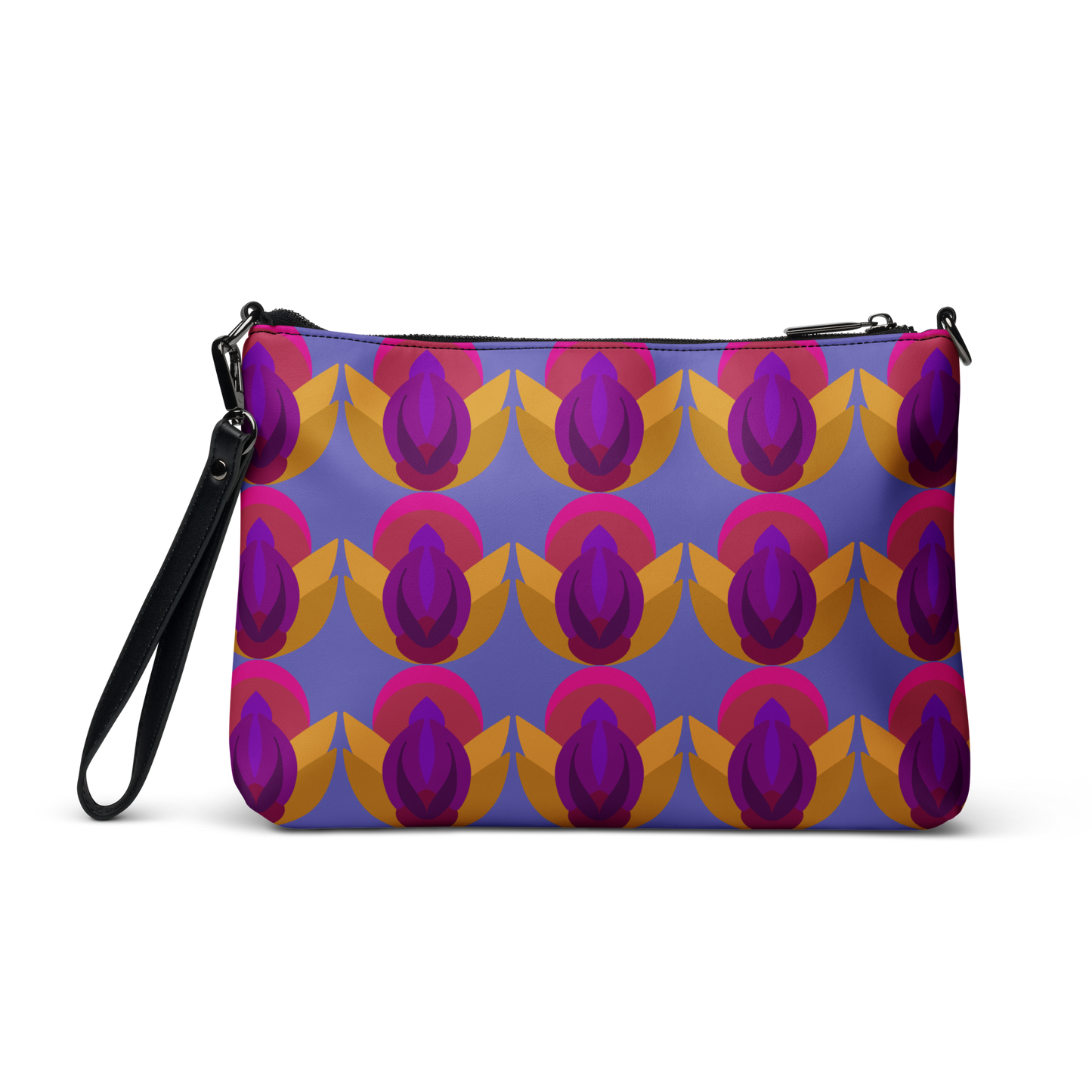 Retro Lotus Crossbody Bag