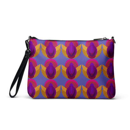 Retro Lotus Crossbody Bag