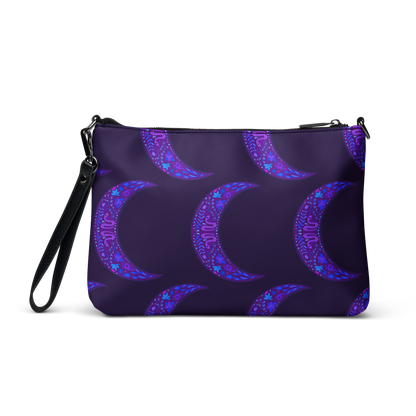 Serpent Moon Folk Art Crossbody Bag