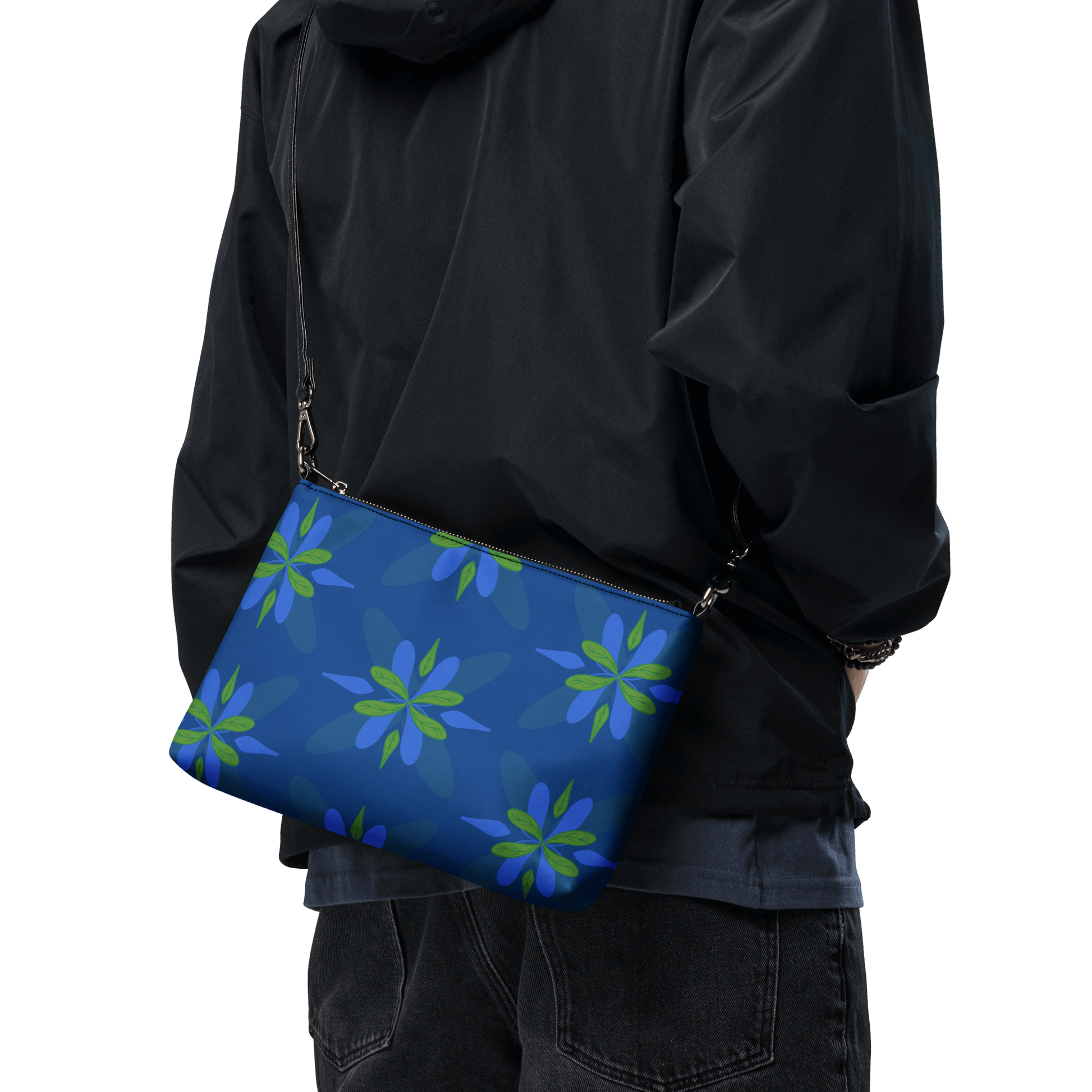 Blue Sky Botanical Crossbody Bag