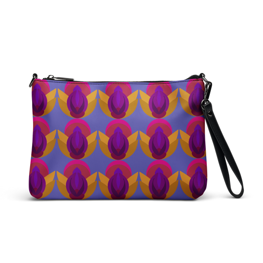 Retro Lotus Crossbody Bag