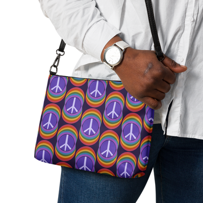 Rainbow Peace Crossbody Bag