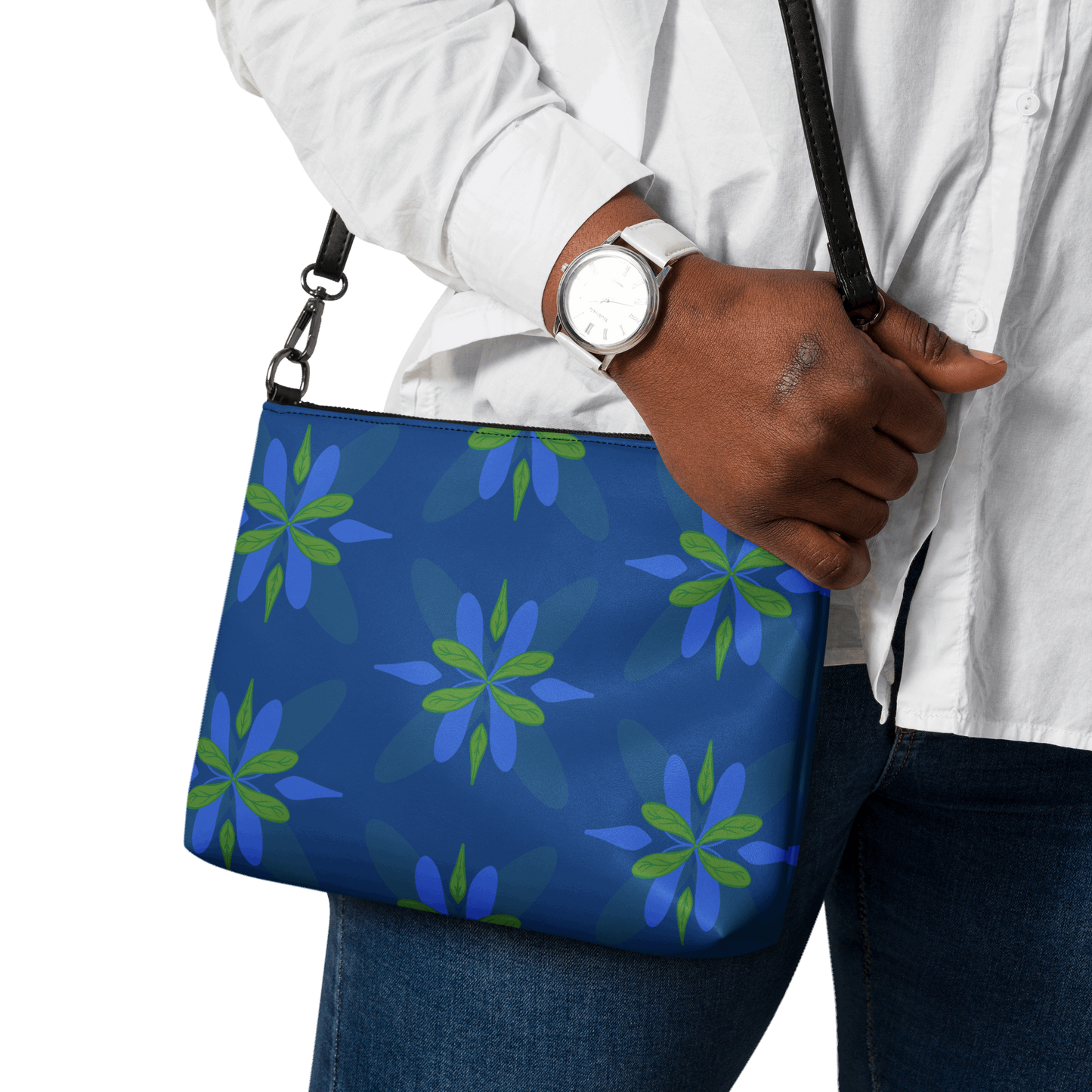 Blue Sky Botanical Crossbody Bag