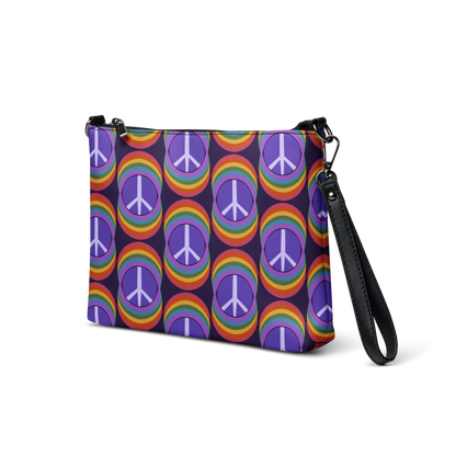 Rainbow Peace Crossbody Bag