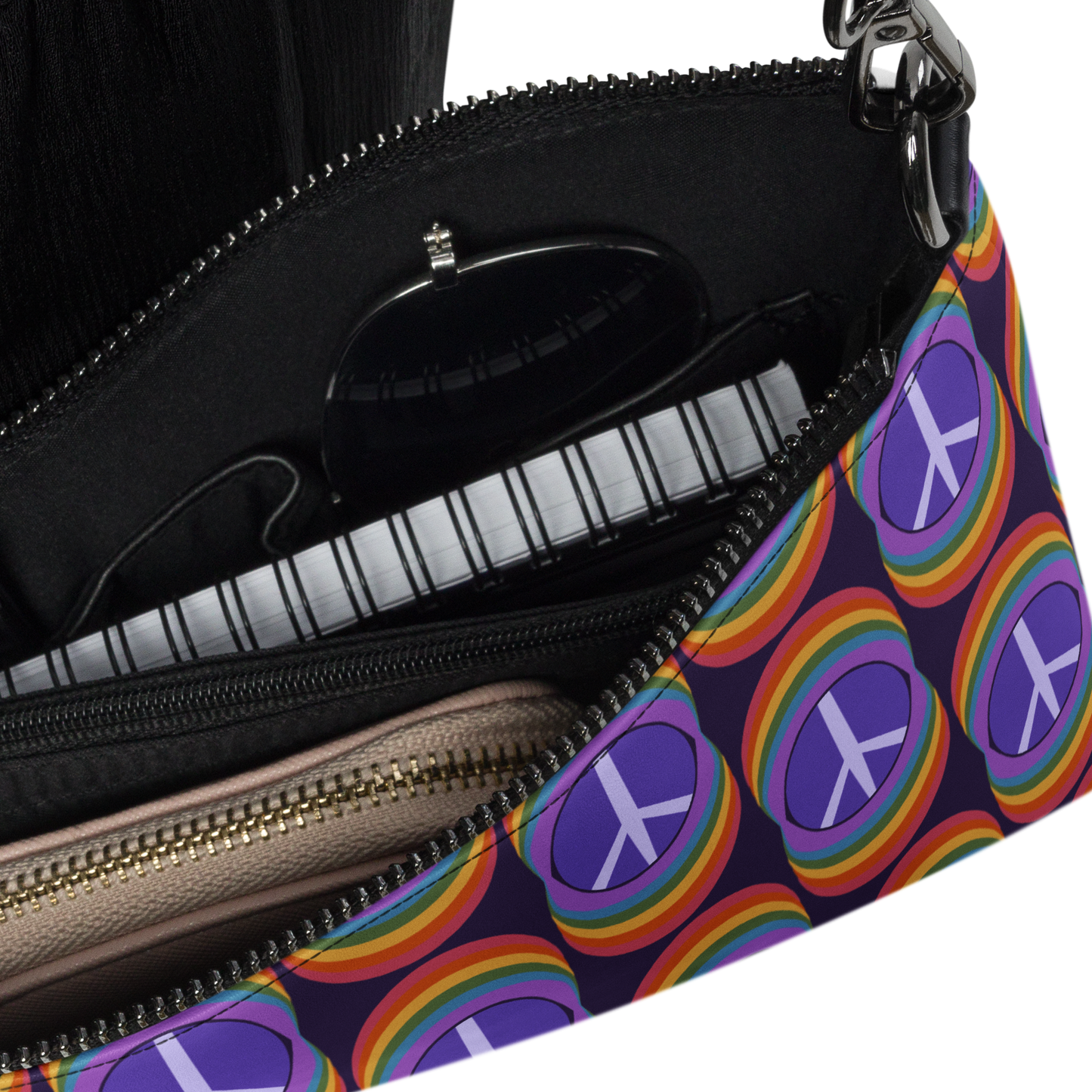 Rainbow Peace Crossbody Bag