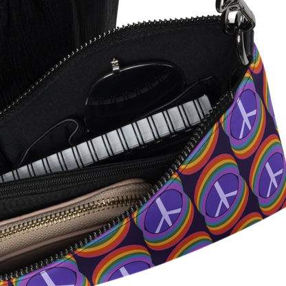 Rainbow Peace Crossbody Bag