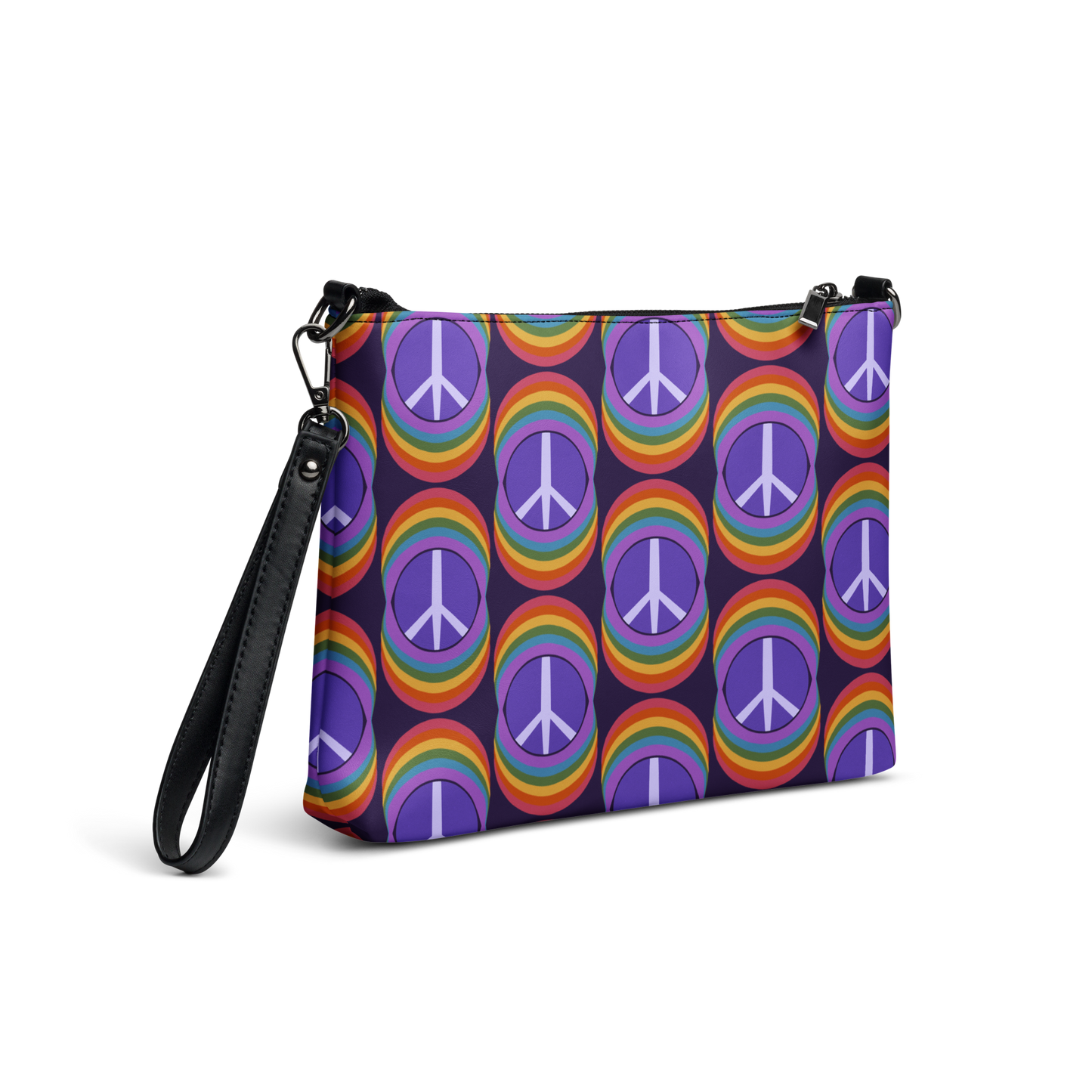 Rainbow Peace Crossbody Bag