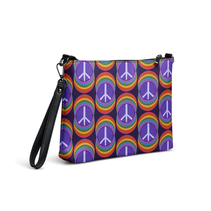 Rainbow Peace Crossbody Bag