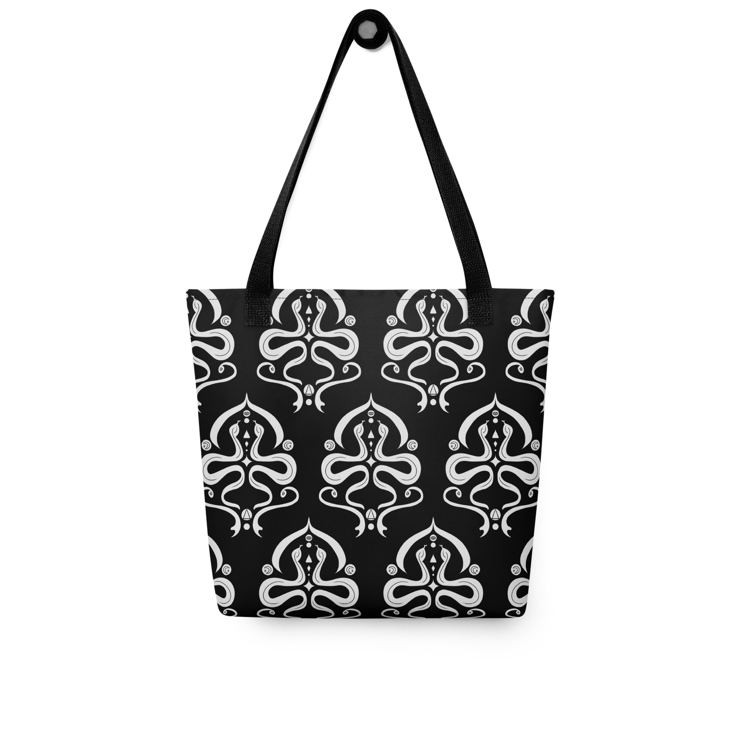 Serpentine Veil Emblem Patterned Tote