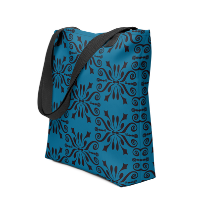 Lock & Key Insignia Patterned Tote