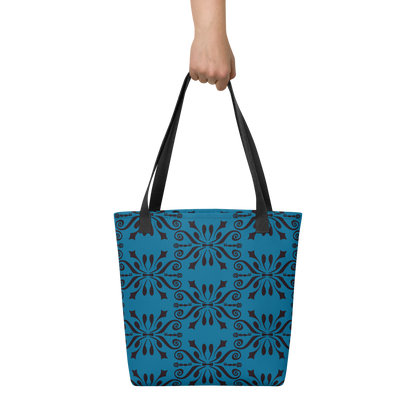 Lock & Key Insignia Patterned Tote