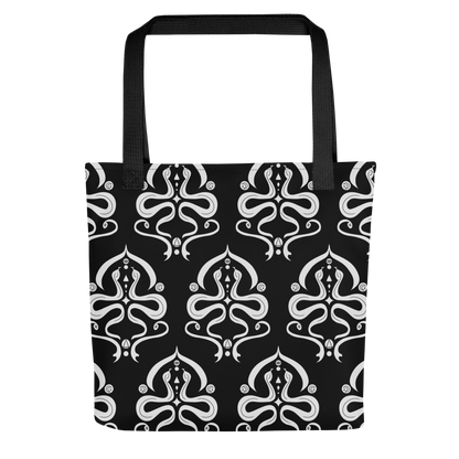 Serpentine Veil Emblem Patterned Tote