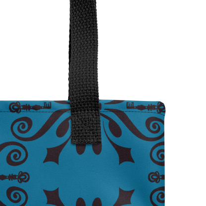 Lock & Key Insignia Patterned Tote