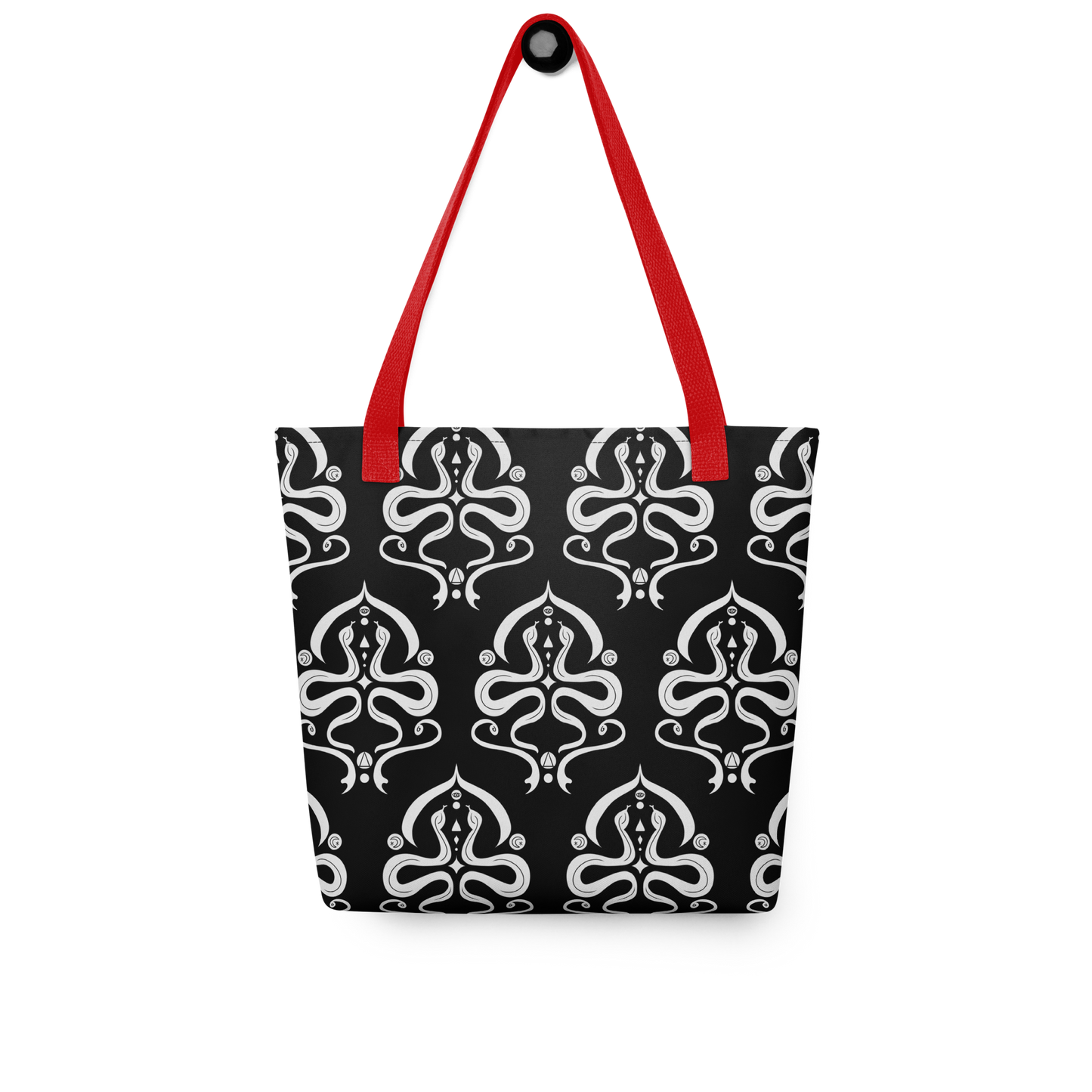 Serpentine Veil Emblem Patterned Tote