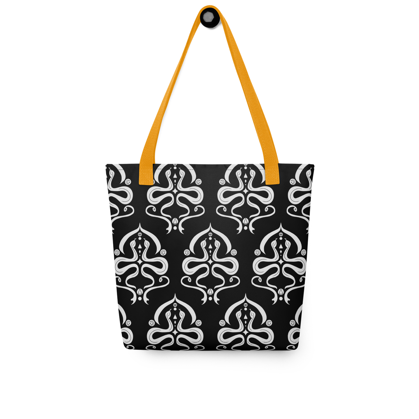 Serpentine Veil Emblem Patterned Tote