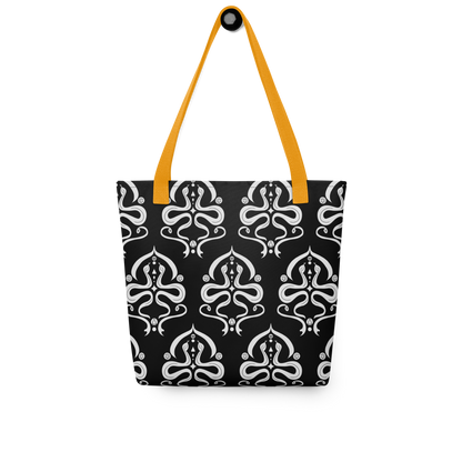 Serpentine Veil Emblem Patterned Tote