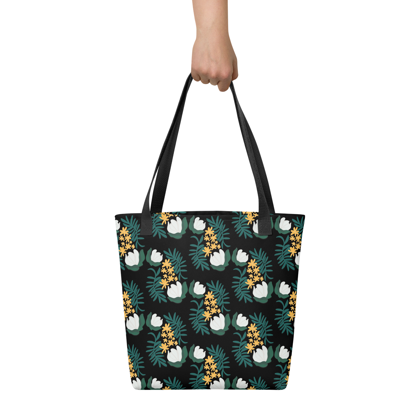 Magnolia & Phlox Pattern Tote