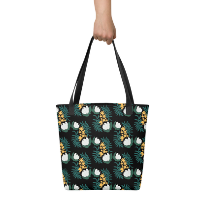 Magnolia & Phlox Pattern Tote