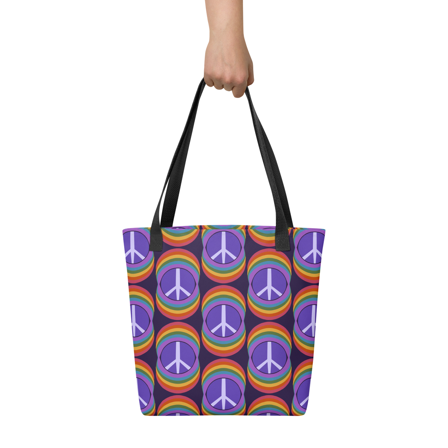 Rainbow Peace Tote