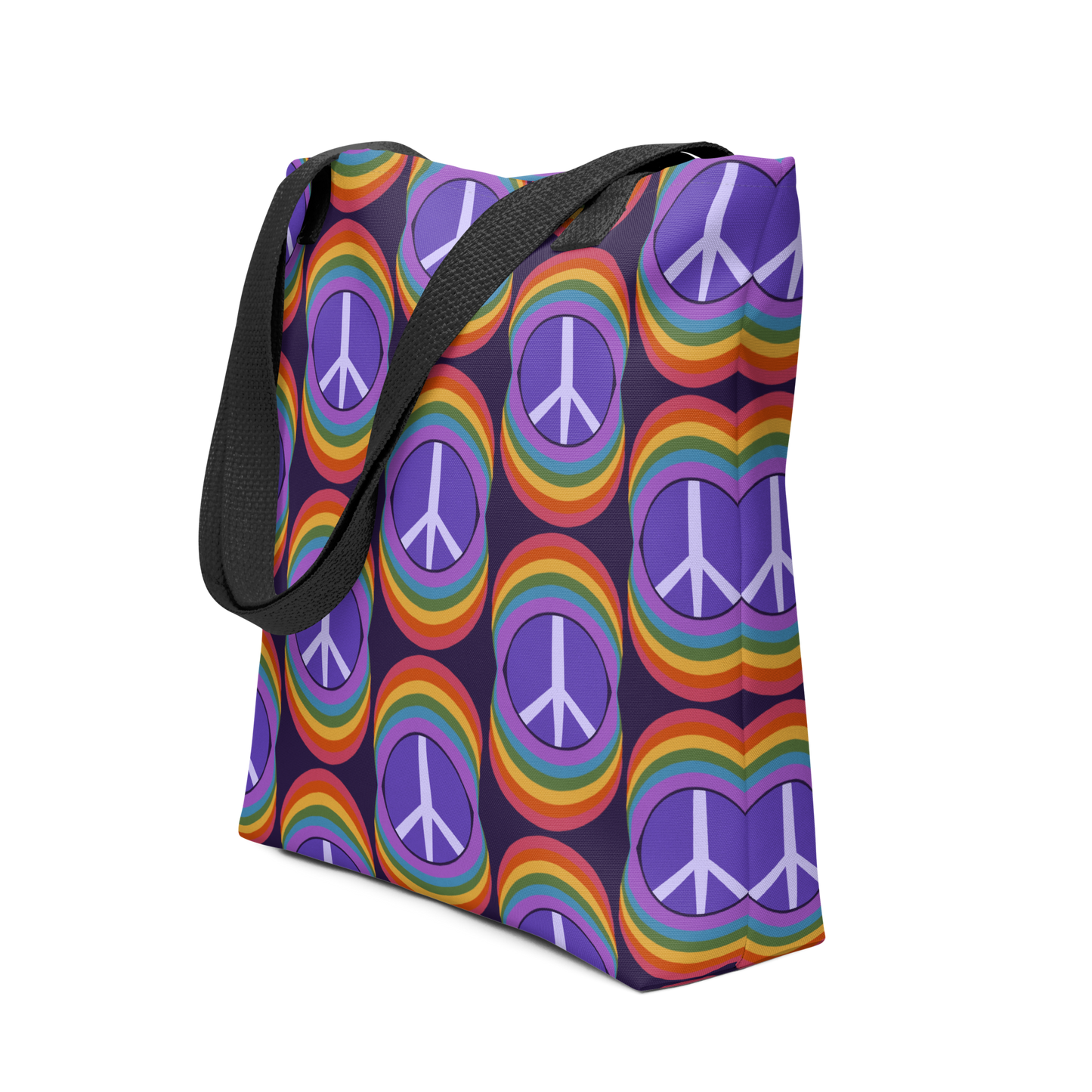 Rainbow Peace Tote