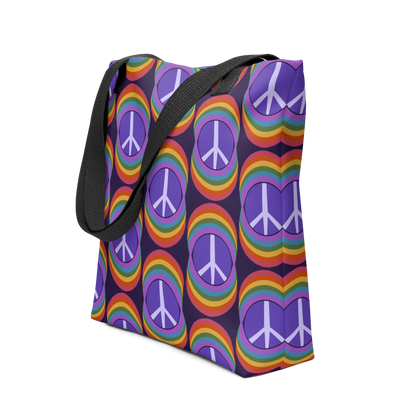 Rainbow Peace Tote