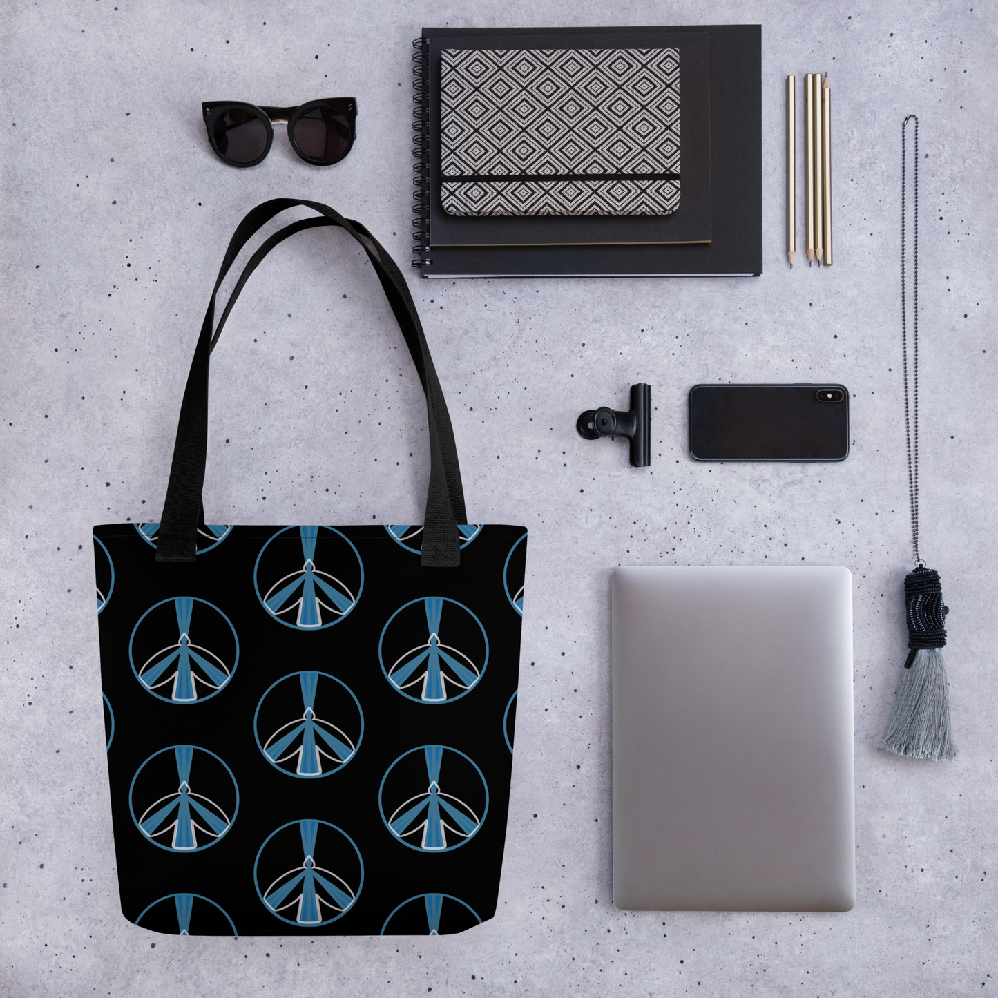 Peace Dove Pattern Tote