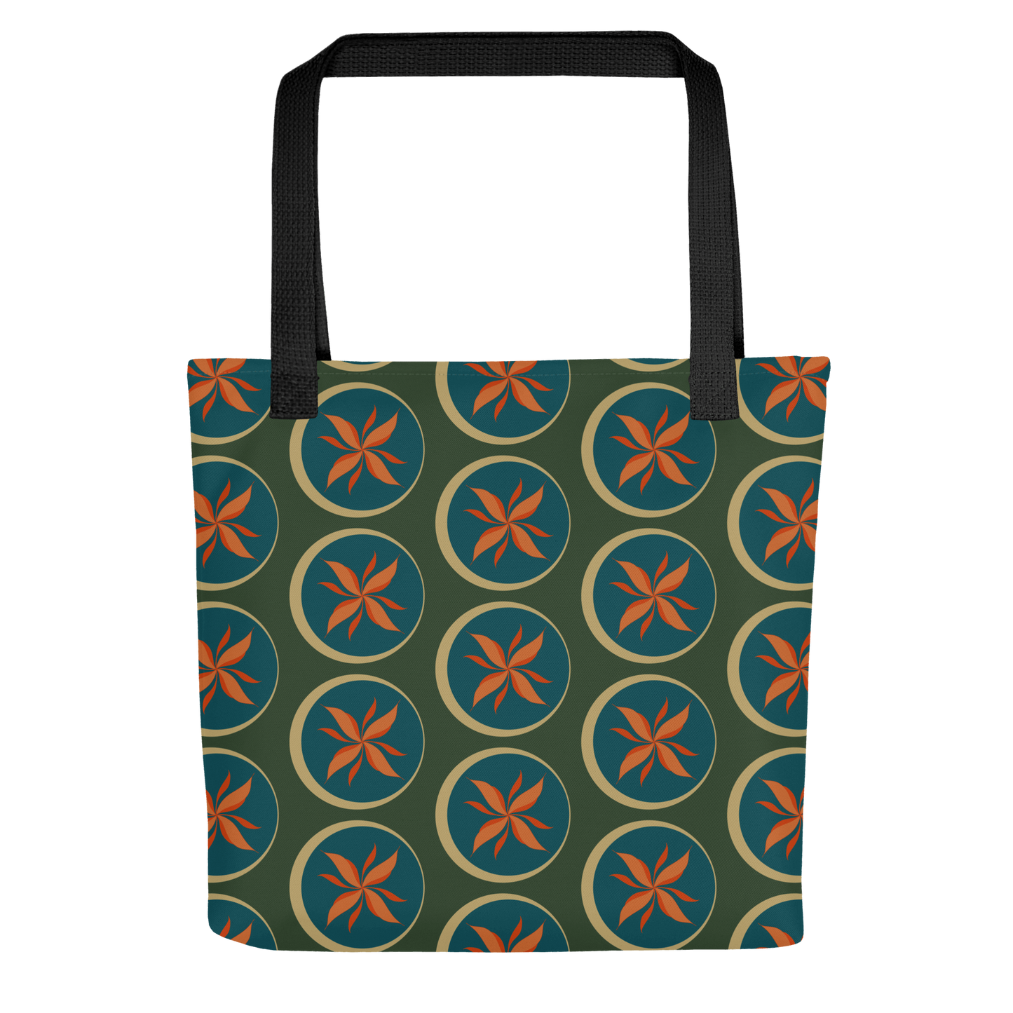 Fire Flower Pattern Tote