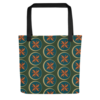 Fire Flower Pattern Tote