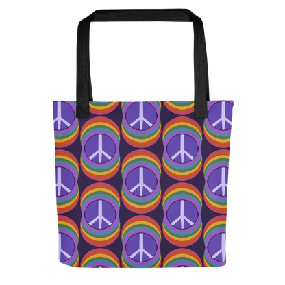 Rainbow Peace Tote