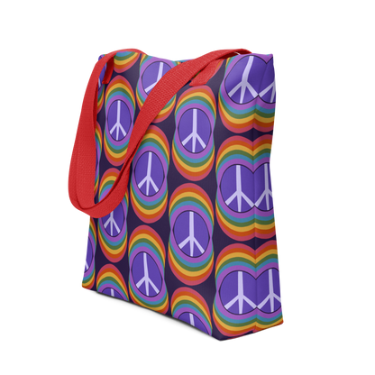 Rainbow Peace Tote