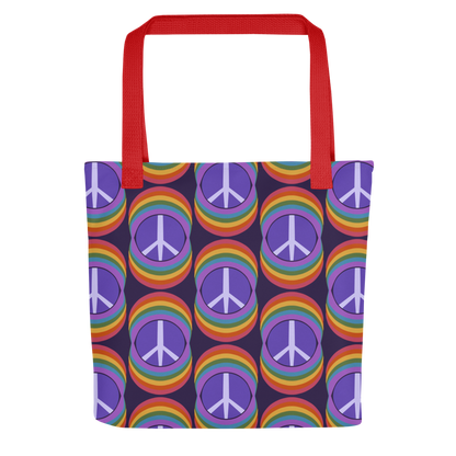 Rainbow Peace Tote