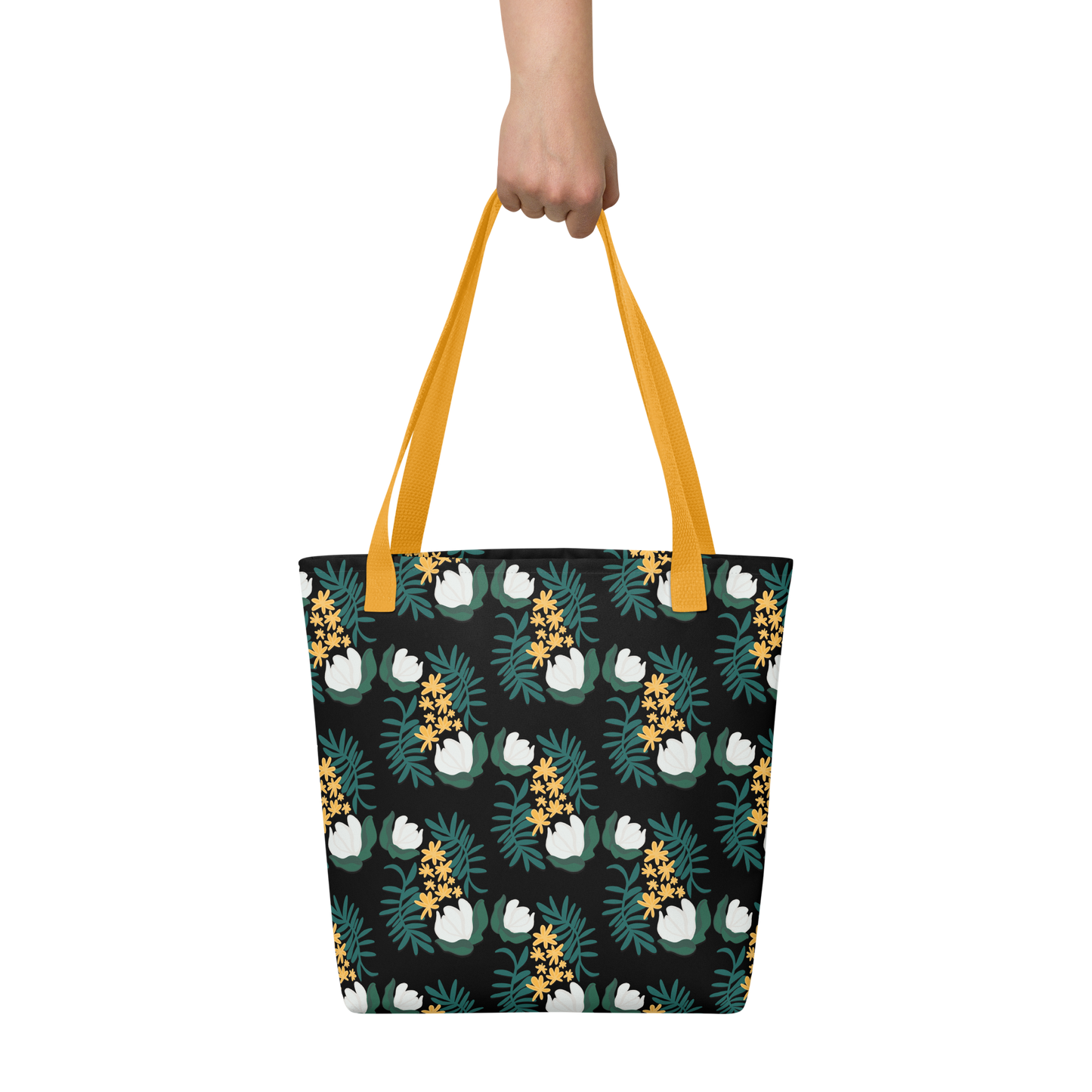 Magnolia & Phlox Pattern Tote