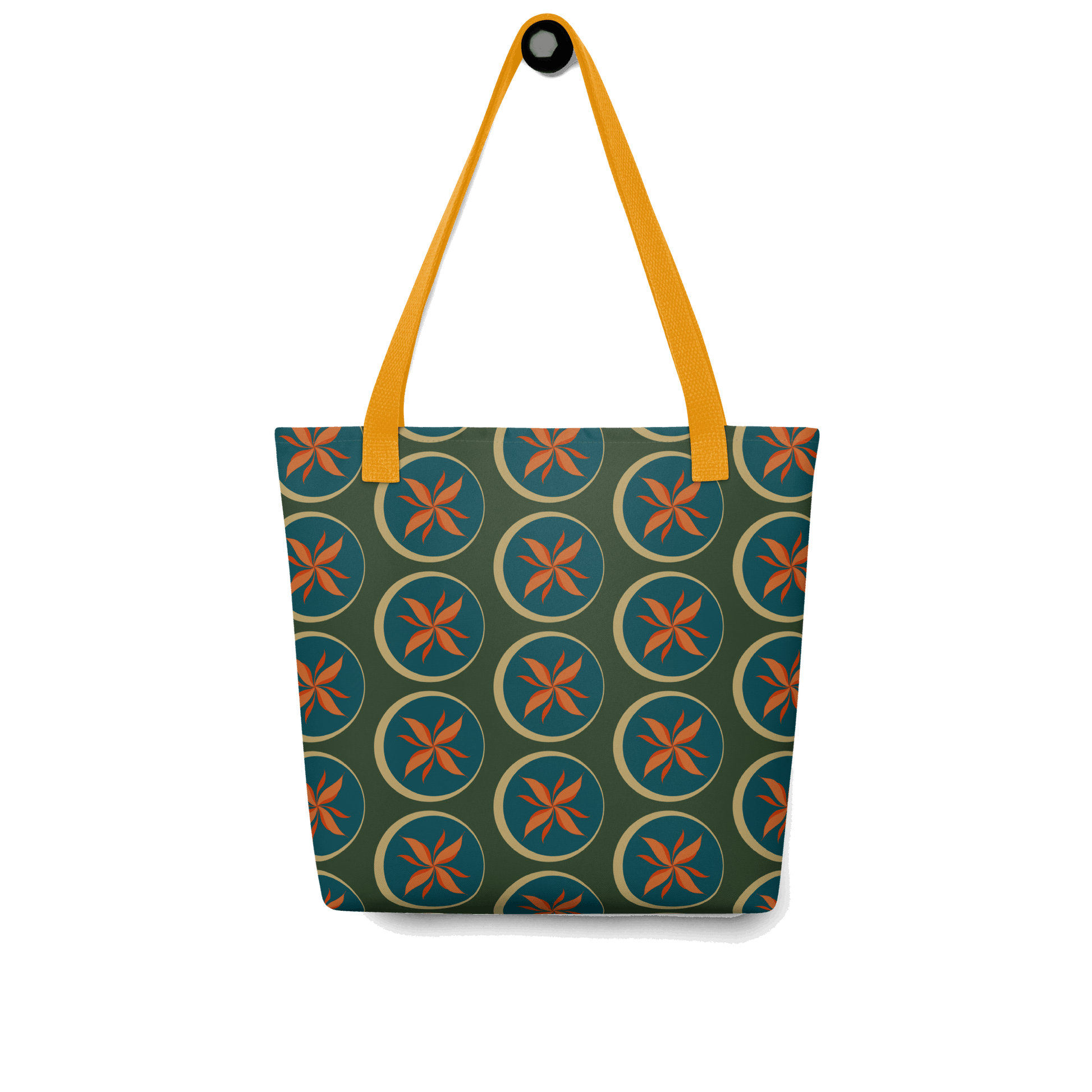 Fire Flower Pattern Tote