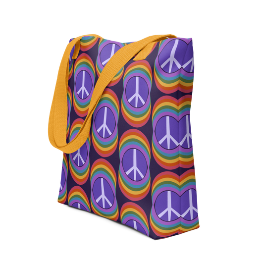 Rainbow Peace Tote