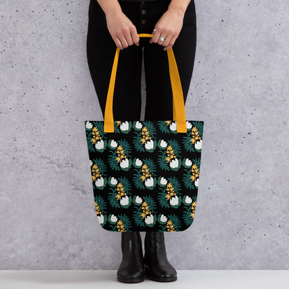 Magnolia & Phlox Pattern Tote