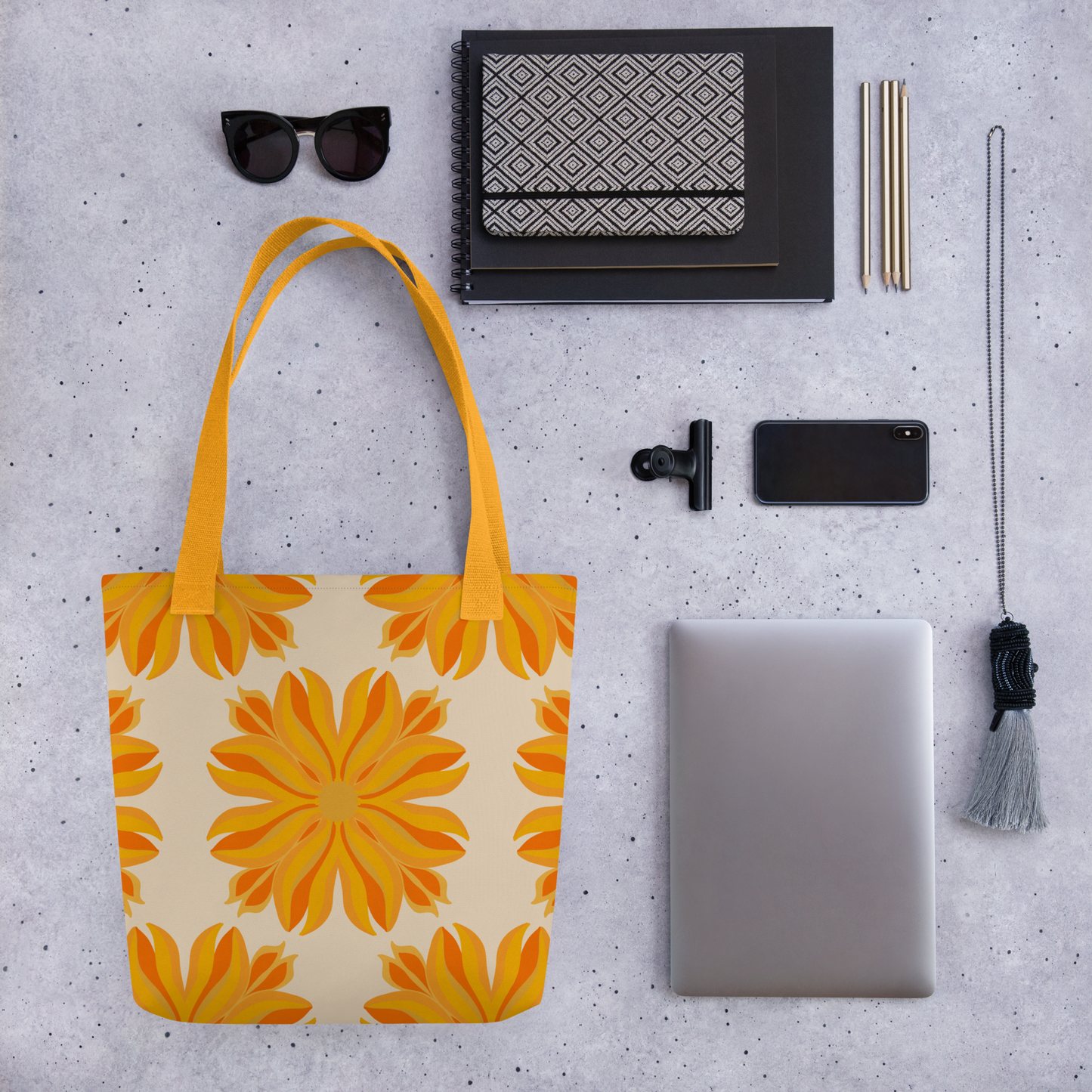 Retro Sunburst Tote