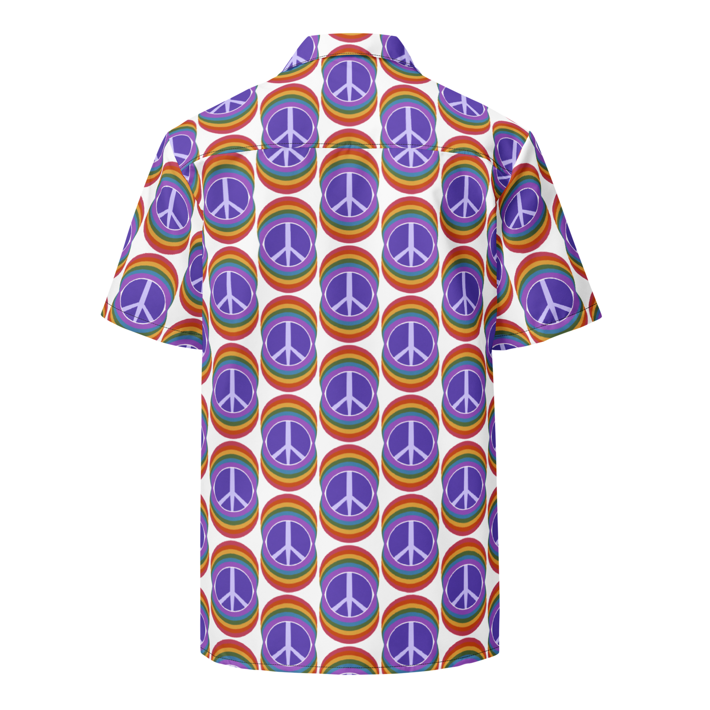 Rainbow Peace (Light) Unisex Button-up Shirt